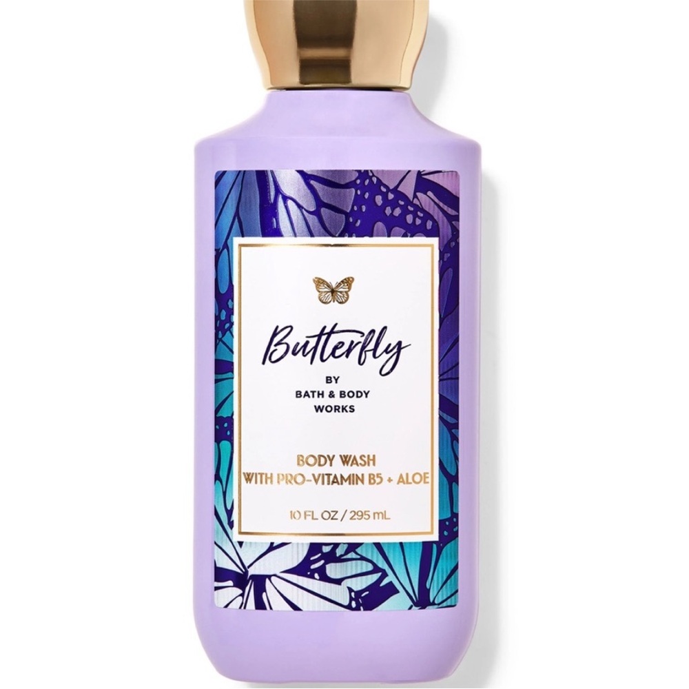 NWT Bath & Body Works Body Wash Butterfly With Vitamins 10 oz